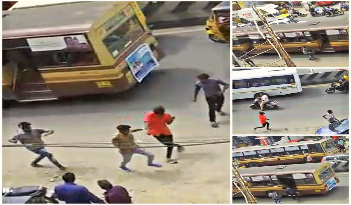 சென்னையில் கல்லூரி மாணவர்கள் இடையே பயங்கர மோதல்:- 7 பேருக்கு அரிவாள் வெட்டு