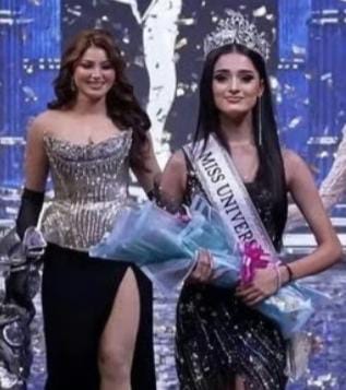 மனிகா விஸ்வகர்மா மிஸ் யுனிவர்ஸ் இந்தியாவாக தேர்ந்தெடுக்கப்பட்டார்.