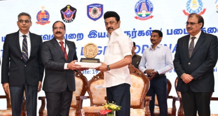 தென் மாநிலங்களின் காவல்துறை இயக்குனர்கள் ஒருங்கிணைப்பு மாநாட்டில் தமிழக முதலமைச்சர் மு .க. ஸ்டாலின்