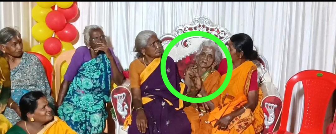 மேளதாளங்கள் முழங்க ஆட்டம், பாட்டம் கொண்டாட்டத்துடன் ஊர் கூடி கொண்டாடப்பட்ட மூதாட்டியின் 110-வது பிறந்தநாள் விழா 
